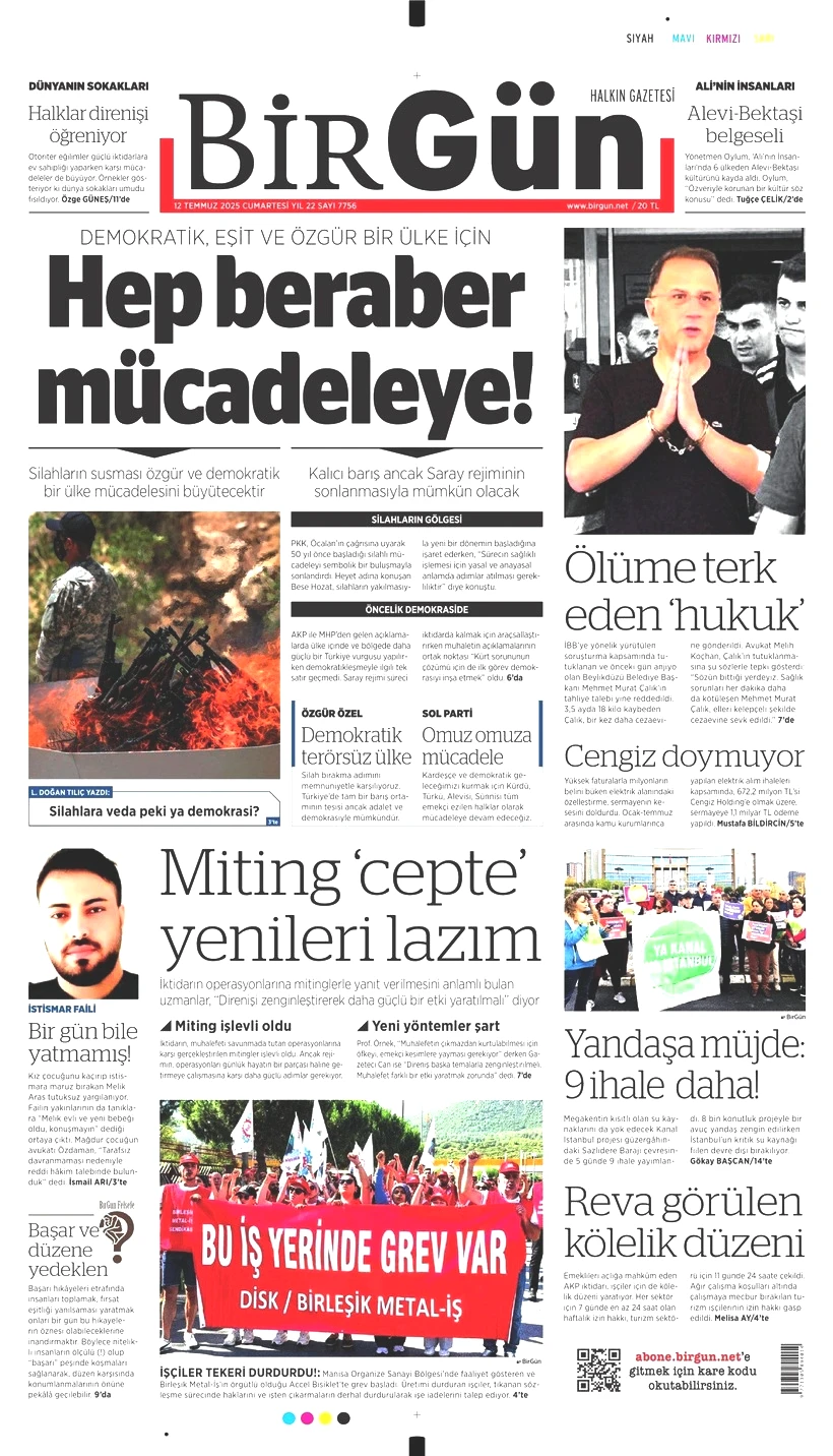 Tarihi Günü Gazeteler Nasıl Gördü? Terör Örgütü PKK'nın Silah Bırakması Manşetlerde - Resim: 3