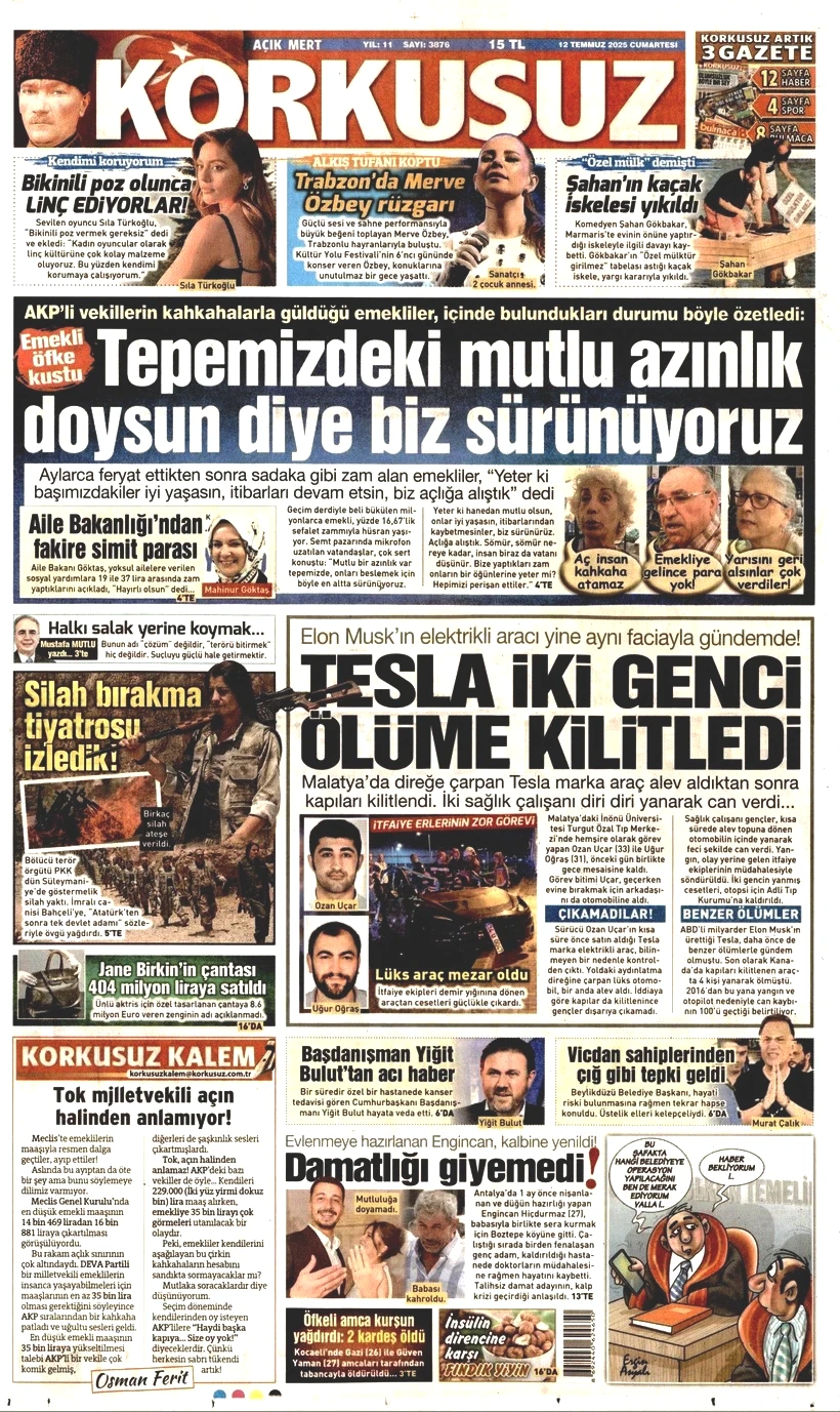 Tarihi Günü Gazeteler Nasıl Gördü? Terör Örgütü PKK'nın Silah Bırakması Manşetlerde - Resim: 8